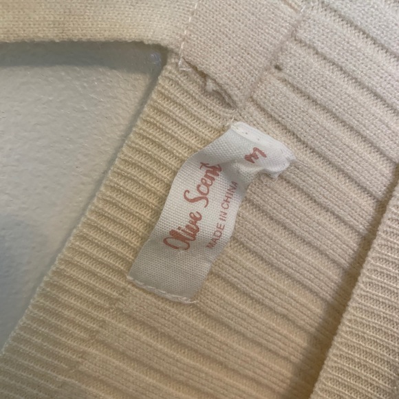 CREAM OFF-SHOULDER SWEATER - Picture 4 of 4